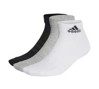 adidas Cushioned Sportswear 3 Pairs Calzini, Medium Grey Heather/White/Black, XS