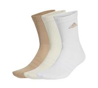adidas CUSHIONED SPORTSWEAR CREW SOCKS 3 PAIR PACK, calze uomo Unisex - Bambini, white/wonder white/warm sandstone,