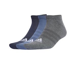 adidas CUSHIONED SPORTSWEAR LOW CUT SOCKS 3 PAIR PACK, NON MOSTRARE CALZINI Unisex - Bambini, legend ink/preloved ink/dark grey heather