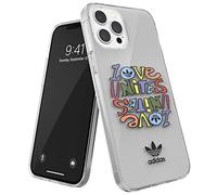 adidas Custodia progettata per iPhone 12 Pro Max da 6,7 pollici, custodia testata, bordi rialzati, custodia originale in poliuretano, design orgoglioso