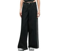 Adidas - Denim 3-Stripes Track Pants - - Sport - Donna - Nero - W25