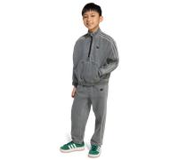 Adidas Denim Crew Set unisex Tute da ginnastica - Grigio - Jersey di cotone - Foot Locker Grey 111 - 116 CM