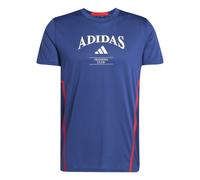 adidas Designed For Maglietta Uomini - Blu Scuro, Rosso, Taglia: S