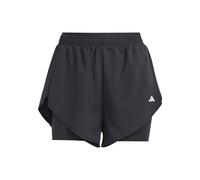 Pantaloni corti adidas Designed for Training 2-in-1 nero donna - L