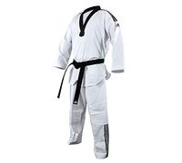 Adidas - Dobok Fighter ADITF02, colore nero, unisex, ADITF02, bianco, 160