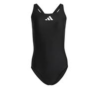 adidas Donna 3 Bar Logo Swimsuit, Black / White, 38
