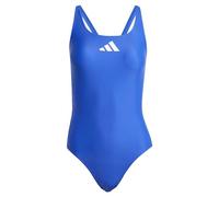 adidas Donna 3 Bar Logo Swimsuit, Semi Lucid Blue / White, 32
