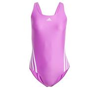 adidas Donna 3-Stripes Swimsuit, Purple Burst/White, 32