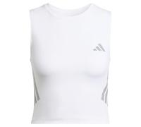 adidas Donna Adi365 Running Climacool Iconic Crop Tank Shirt, White, XXL