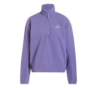 adidas Donna Adi365 Running Essentials Winterized Fleece Half-Zip Sweatshirt, Magic Lilac, XXS