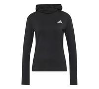 adidas Donna Adi365 Running Essentials Winterized Hooded Long Sleeve Sweatshirt, Black, S