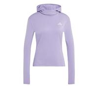 adidas Donna Adi365 Running Essentials Winterized Hooded Long Sleeve Sweatshirt, Magic Lilac, XXS