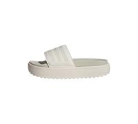 adidas Donna Adilette Platform Slides, chalk white/chalk white/orbit grey, 44.5 EU