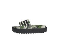 adidas Donna ADILETTE PLATFORM SLIDES, Crew Green/Core Black/Core Black, 40.5 EU