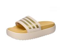 adidas Donna Adilette Platform Slides, crystal sand/gold met/semi spark, 42 EU