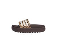 adidas Donna Adilette Platform Slides, Shadow Brown/Cloud White/Magic Beige, 42 EU