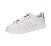 adidas Donna Advantage Premium Leather Shoes, chalk white/chalk white/champagne met, 38 EU