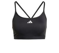 adidas Donna AeroReact Training 3Stripes Bra, Black, M