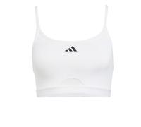 adidas Donna AeroReact Training 3Stripes Bra, White, M