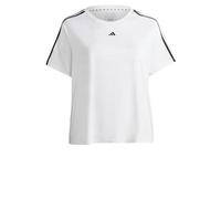 Adidas Donna AEROREADY Train Essentials 3-Stripes Tee, White/Black, M