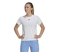 adidas Donna AEROREADY Train Essentials Minimal Branding Crewneck Tee, White, XS