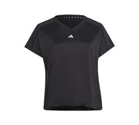 adidas Donna AEROREADY Train Essentials Minimal Branding V-Neck Tee, Black, S