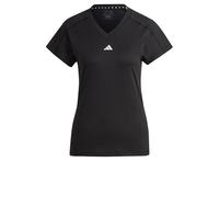 adidas Donna AEROREADY Train Essentials Minimal Branding V-Neck Tee, Black, XS