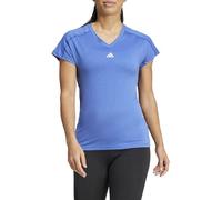 adidas Donna AEROREADY Train Essentials Minimal Branding V-Neck Tee, Semi Lucid Blue, S