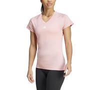 adidas Donna AEROREADY Train Essentials Minimal Branding V-Neck Tee, Semi Pink Spark, S