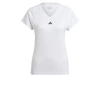 adidas Donna AEROREADY Train Essentials Minimal Branding V-Neck Tee, White, L