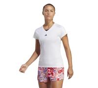 adidas Donna AEROREADY Train Essentials Minimal Branding V-Neck Tee, White, XS