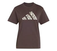 adidas Donna Animal Graphic Shirt, Dark Brown, S