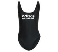 Adidas Donna Sportswear U-Back Swimsuit, Black/White, 32