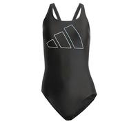 adidas Donna Big Bars Swimsuit, Black, 32