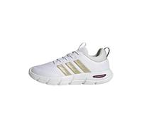 adidas Donna Cloudfoam Flex Elastic Laces Shoes, Ftwr White/Cyber Met./Crystal White, 41 1/3 EU