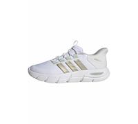 adidas Donna Cloudfoam Flex Laces Shoes, Ftwr White/Cyber Met./Linen Green, 37 1/3 EU