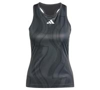 adidas Donna Club Tennis Graphic Tank Top, Carbon/Black, XS