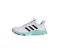 adidas Donna Court Flight Shoes, Ftwr White/Core Black/Flash Aqua, 36 2/3 EU