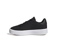 adidas Donna Court Platform CLN Shoes, Core Black / Cloud White / Core Black, 36 EU