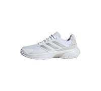 adidas Donna Courtjam Control 3 Tennis Shoes, Cloud White/Silver Metallic/Grey One, 36 2/3 EU