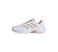 adidas Courtjam Control 3 Tennis Shoes, Scarpe Donna, Cloud White/Silver Metallic/Lucid Pink, 41 1/3 EU