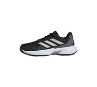 adidas Donna Courtjam Control 3 Tennis Shoes, Core Black/Silver Metallic/Grey Four, 38 EU