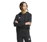 adidas Donna Entrada26 Full Zip Hoodie Sweatshirt, Black/White, S