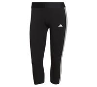 Adidas Donna Essentials 3-Stripes 3/4 Length Leggings, Black/White, S