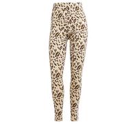 adidas Donna Essentials 3-Stripes Animal Print Leggings, magic beige/mesa/shadow brown, XS