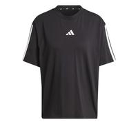 Adidas Femme Essentials 3-Stripes Boyfriend T-Shirt, Black/White, XL
