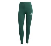 adidas Donna ESSENTIALS 3-STRIPES COTTON LEGGINGS, collegiate green/white, M