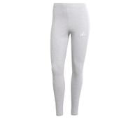 adidas Donna Essentials 3-Stripes Cotton Leggings, Light Grey Heather/White, S