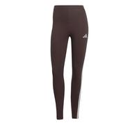 adidas Donna ESSENTIALS 3-STRIPES COTTON LEGGINGS, shadow brown/white, M