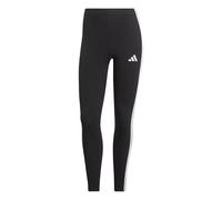 adidas Donna Essentials 3-Stripes Cotton Leggings Tights, Black/White, S